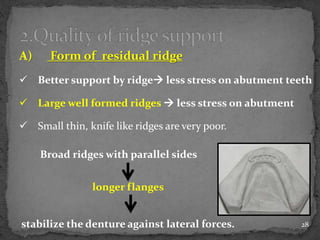 Basic principles of removable partial denture design copy | PPTX
