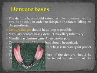 Basic principles of removable partial denture design copy | PPTX