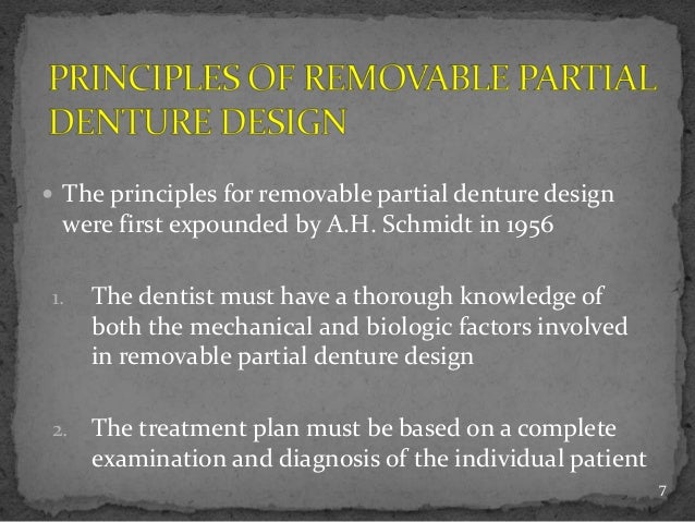 removable partial denture design