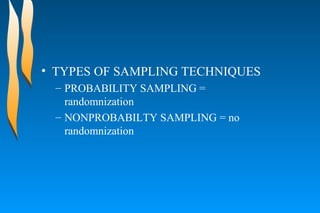 Sampling Reasearch Basic principles of research | PPT