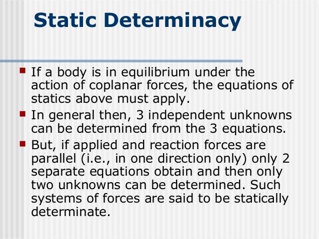 Basic Principles of Statics