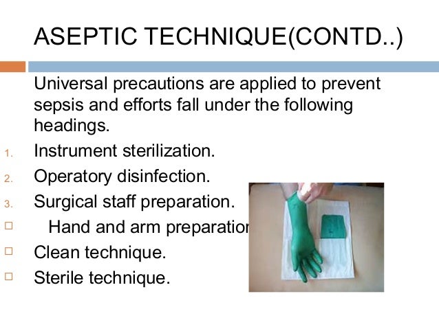 aseptic technique in surgery