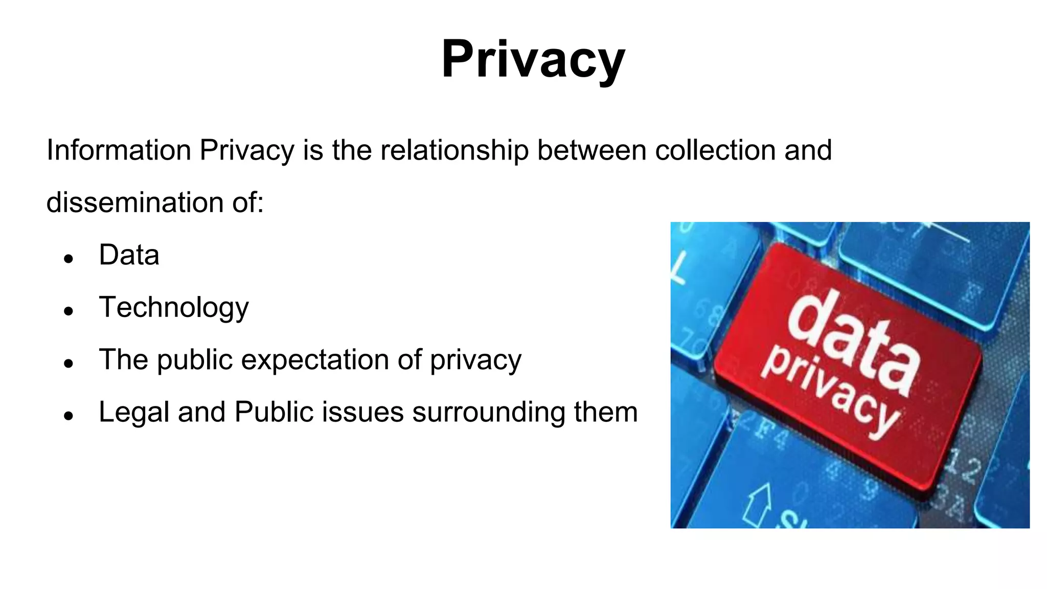 Basic principles to information privacy in data mining & data warehouse ...