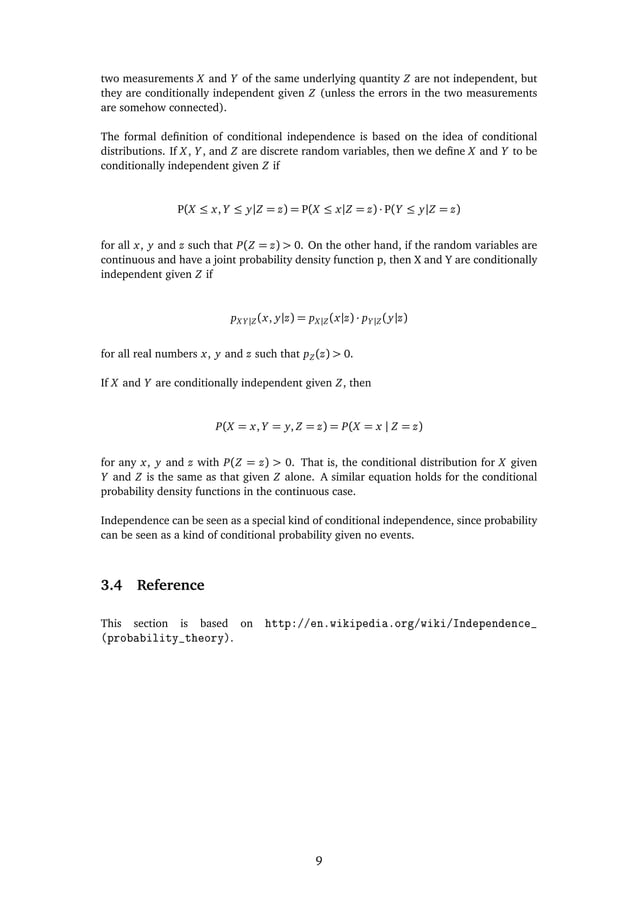 Basic Elements of Probability Theory