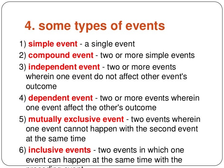 types of probability