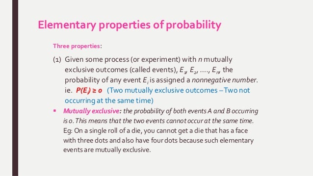 Basic probability concept