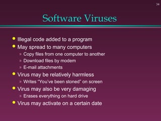 Processing Software Virus Presentation basic Processing Cycle and Software.ppt