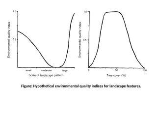 Figure: Hypothetical environmental quality indices for landscape features.
 