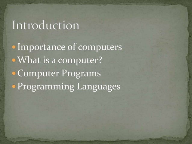 Basic programming | PPT