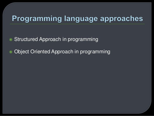 Basic programming concepts