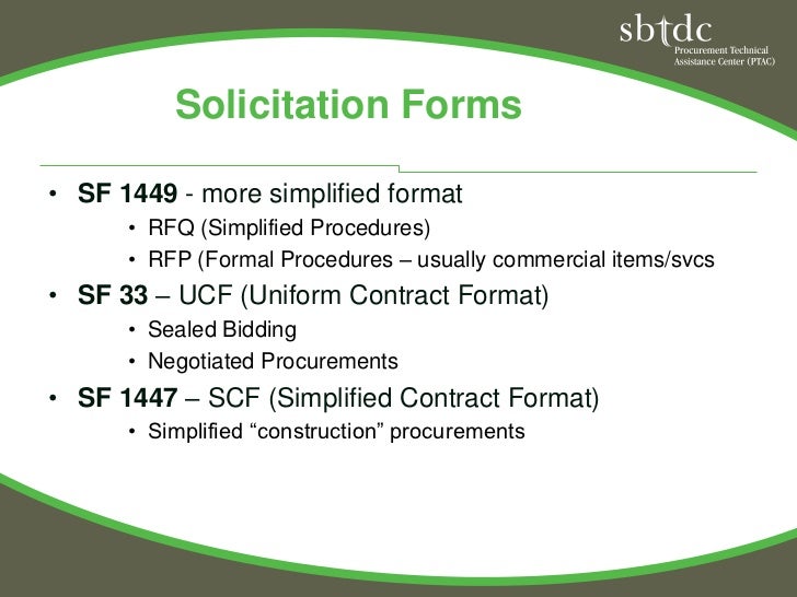 Basic Proposal Writing, PTAC