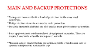 Basic Element Protection Comprehensive Guide to Protective Relays and Power System Metering | PPTX