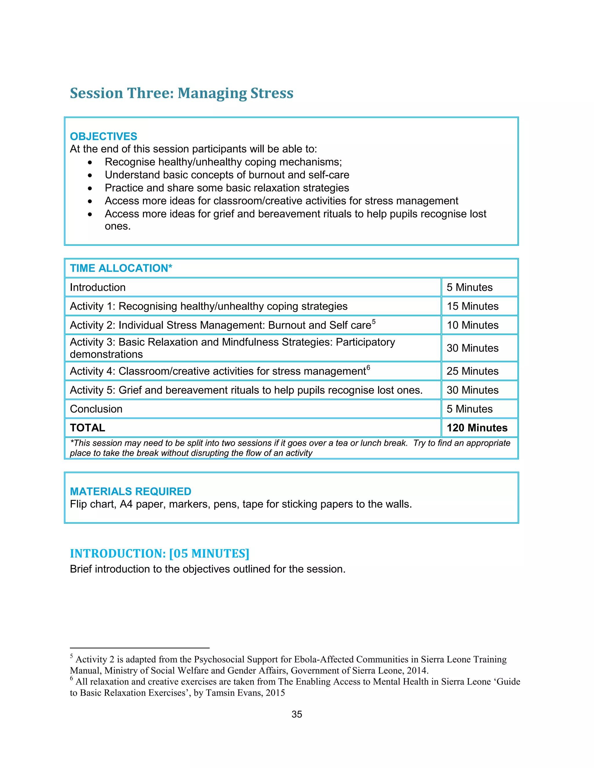 Basic PSS in education - A training manual for teachers and other ...