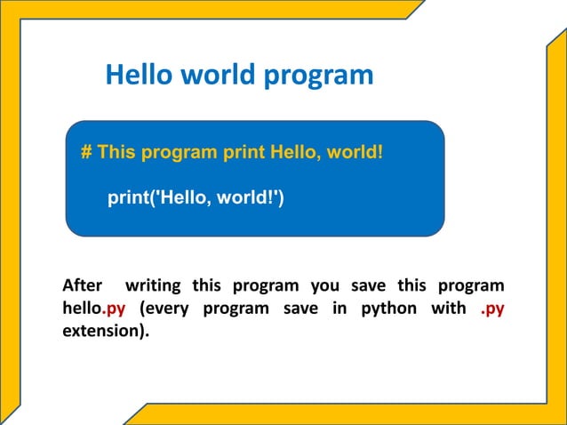Basic python programs | PPTX