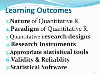 Basic quantitative research | PPSX