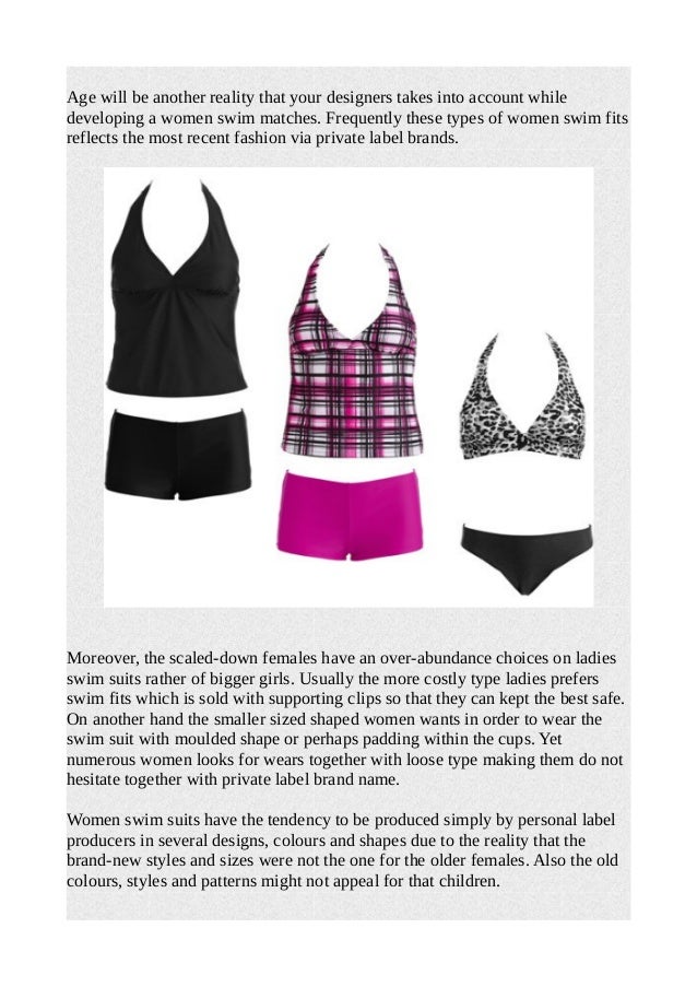 Basic recommendations about selecting women swim suits