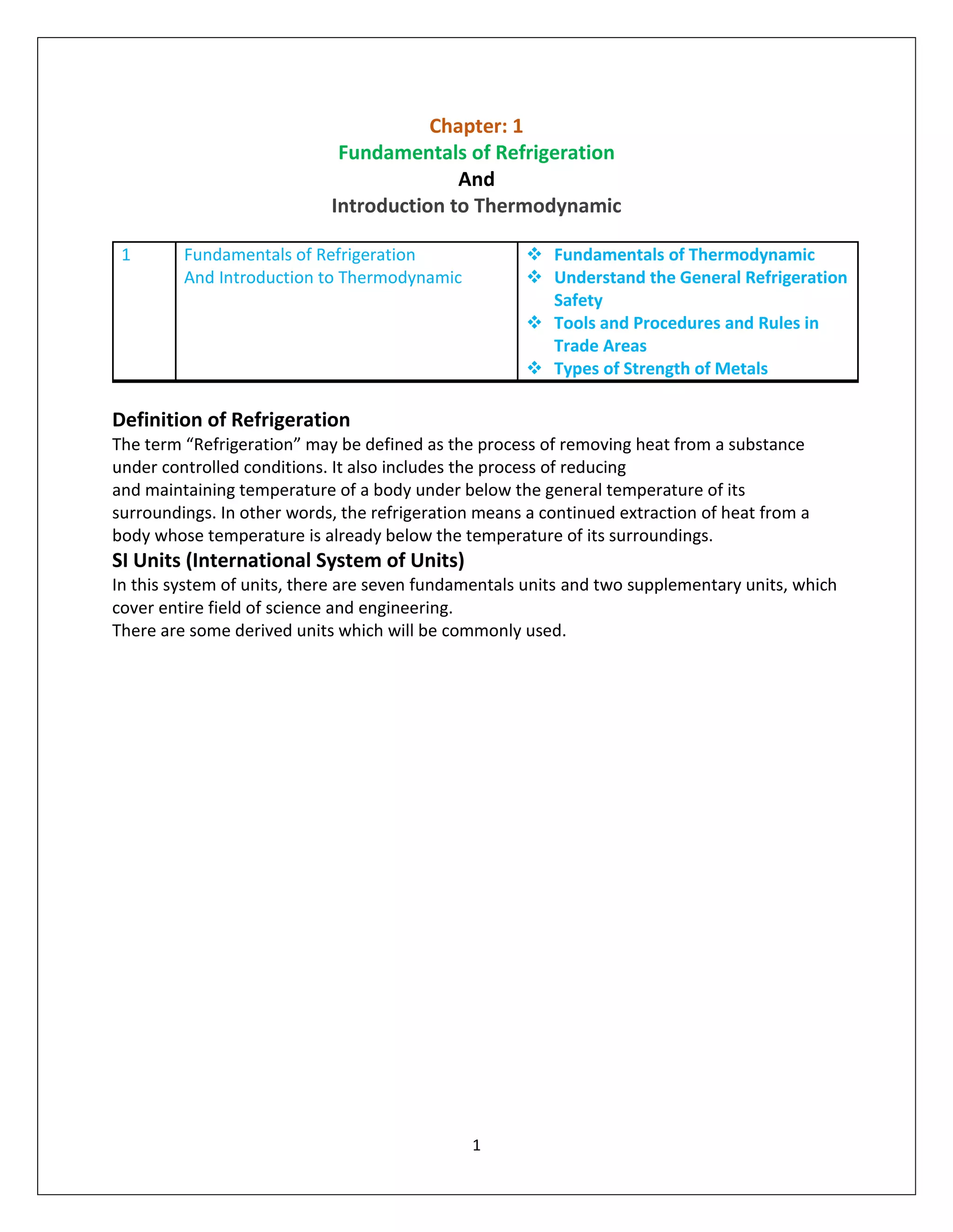 Basic refrigeration system & practice theory book | PDF