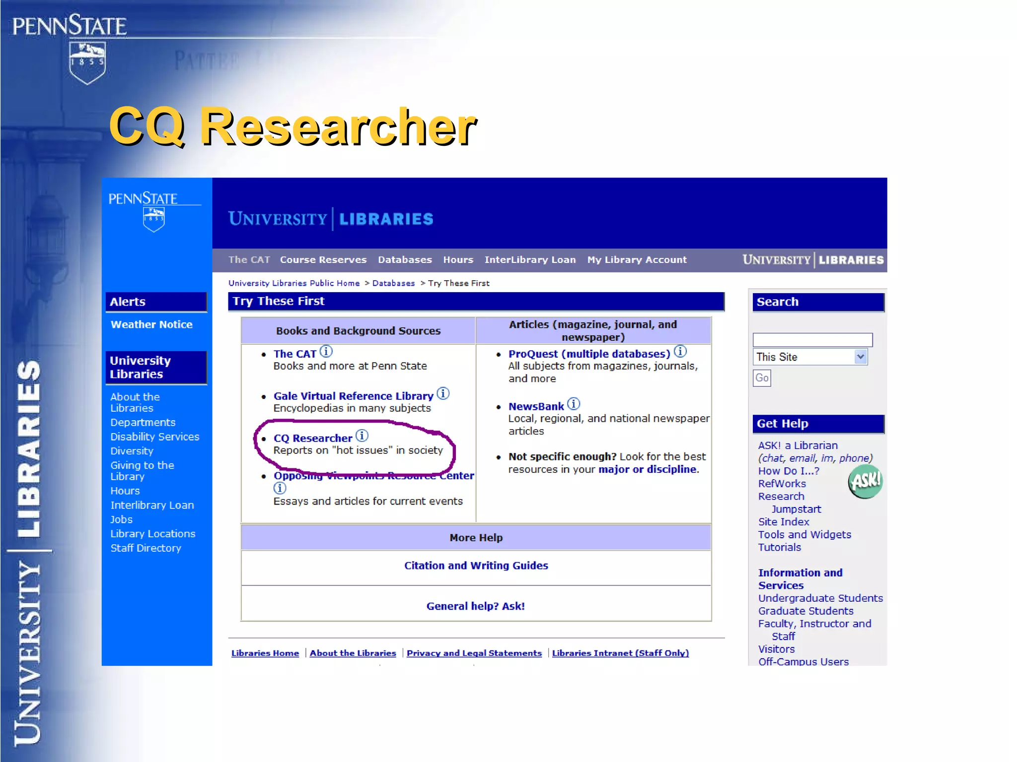 CQ Researcher 