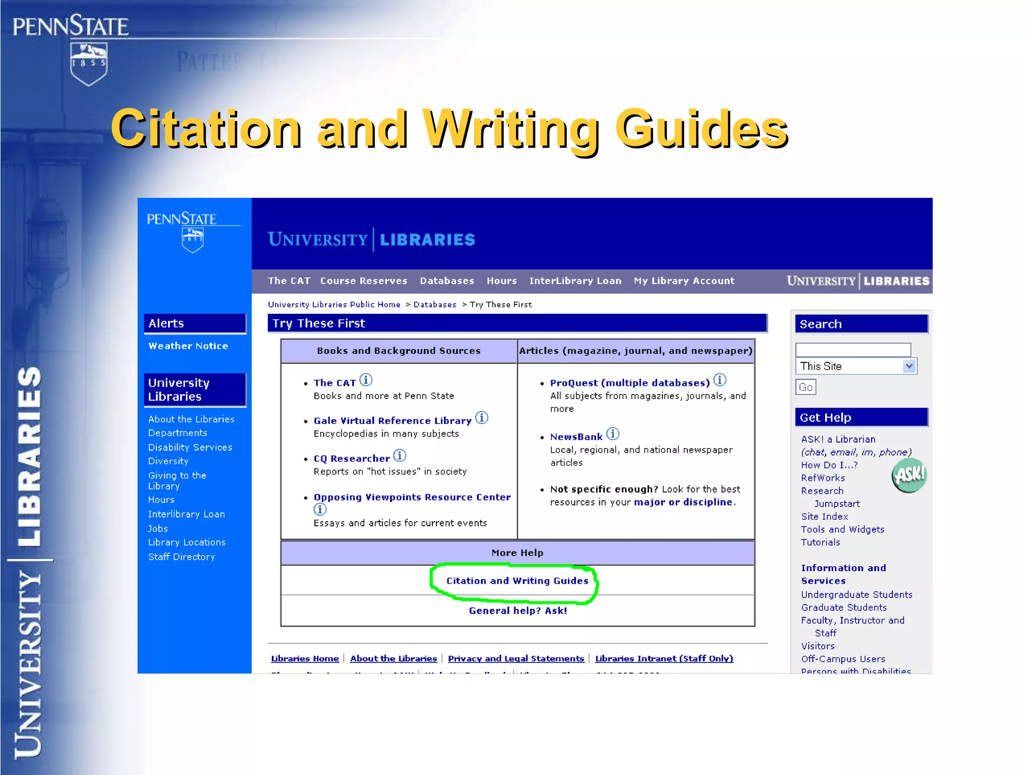 Citation and Writing Guides 