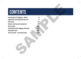 Basic Rigging Training book about hoisting and guiding the load | PDF