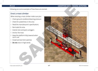Basic Rigging Training book about hoisting and guiding the load | PDF
