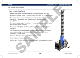 Basic Rigging Hoist Basic Rigging Training book about hoisting and guiding the load | PDF