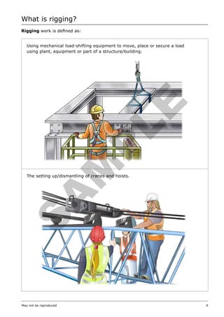 Basic Rigging Training book about hoisting and guiding the load | PDF