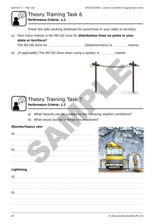 Basic Rigging Training book about hoisting and guiding the load | PDF
