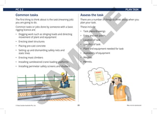 Basic Rigging Training book about hoisting and guiding the load | PDF