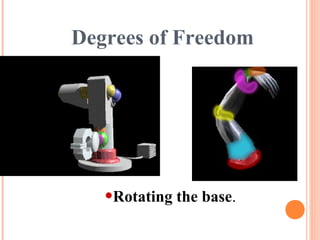 Degrees of Freedom
•Rotating the base.
 