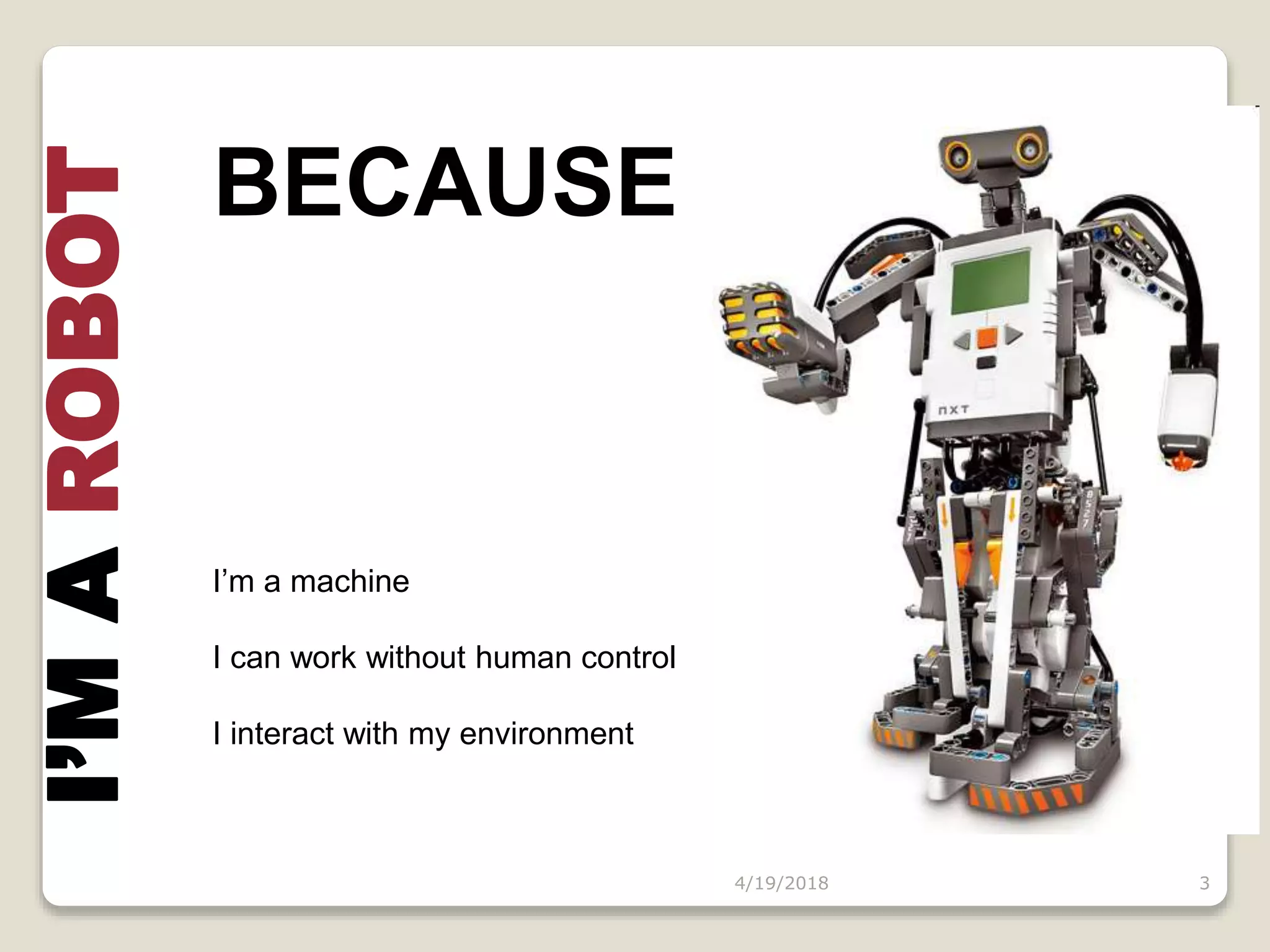 Robotics and its basic designing process | PPT