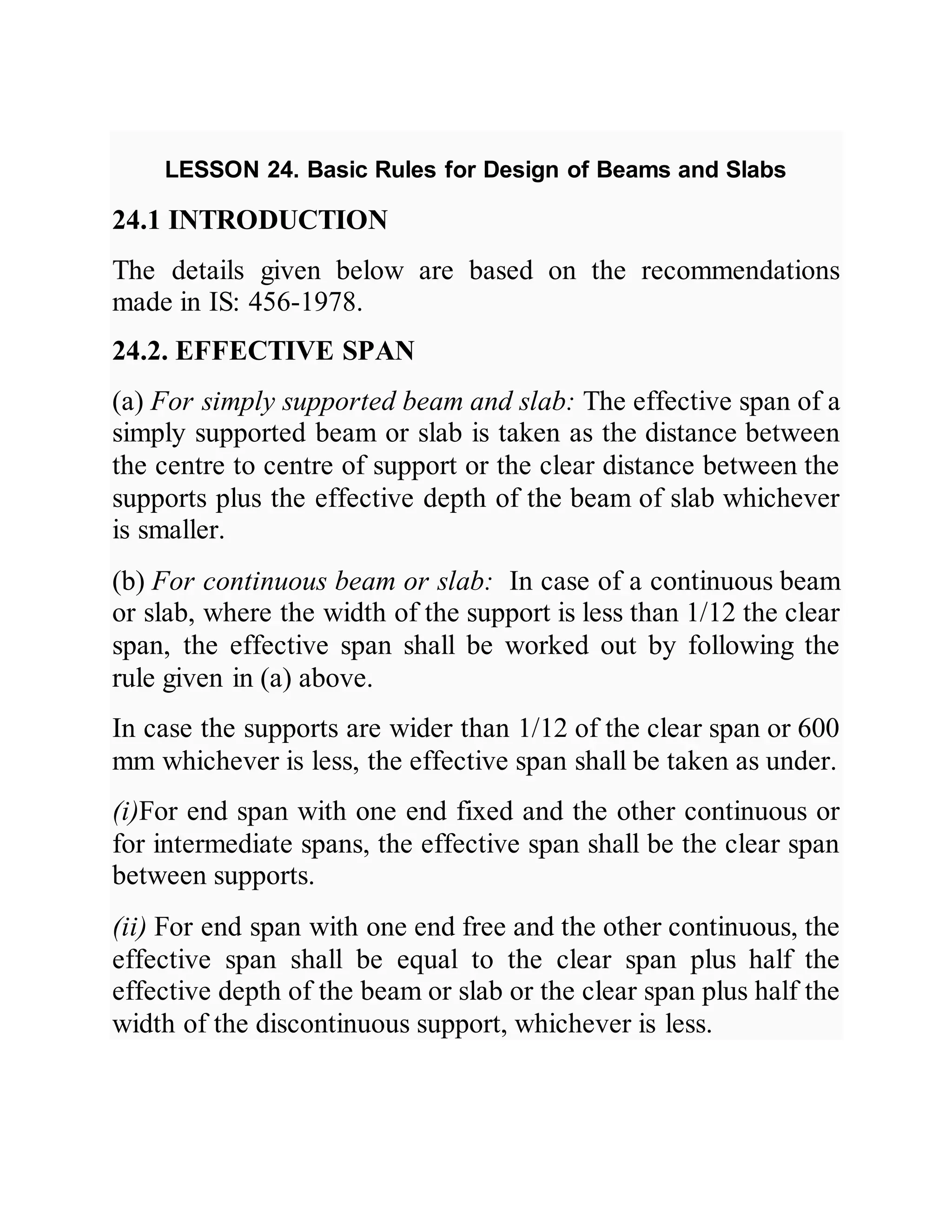 Basic rules for rcc design | DOCX