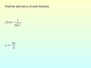 Basic Rules Of Differentiation | PPT