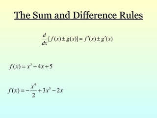 Basic Rules Of Differentiation | PPT