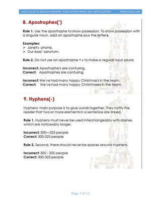 Basic rules of english grammar | PDF
