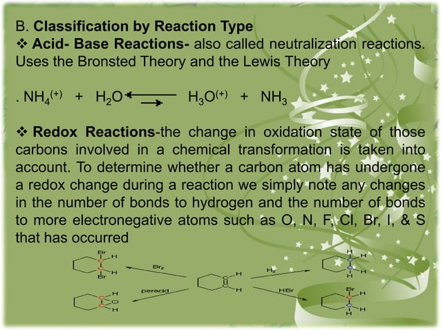 Basic rxns in org chem | PPT