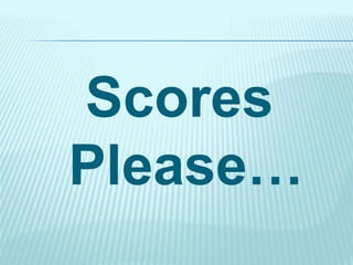 Scores
Please…
 