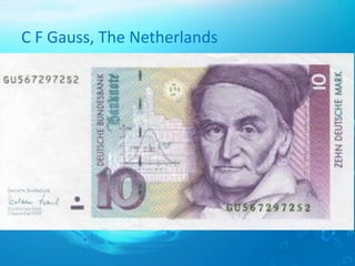 C F Gauss, The Netherlands
 