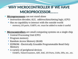Comprehensive Introduction to Microcontrollers: Architecture, Features ...