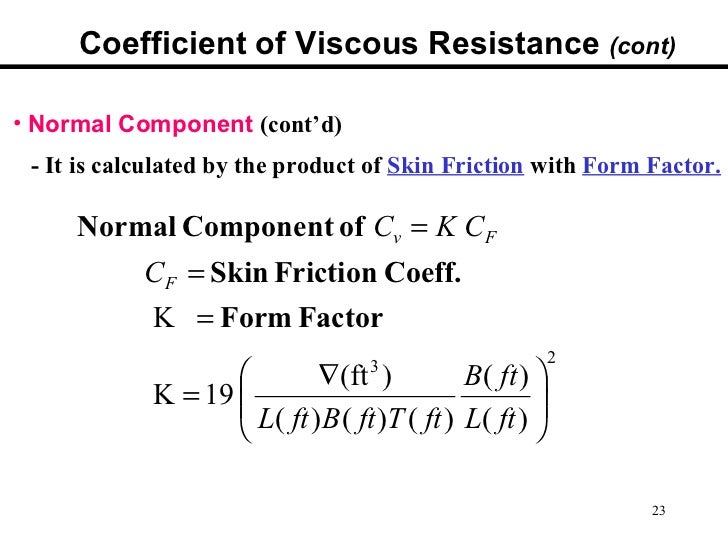 Basics Of Ship Resistance