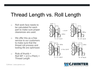 Thread Axes The Basics of Thread Rolling | PDF