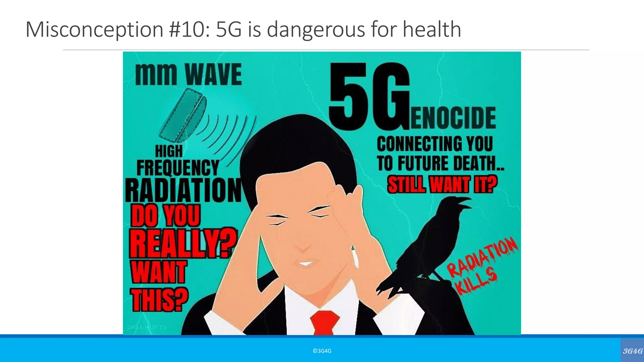 Misconception #10: 5G is dangerous for health
©3G4G
 