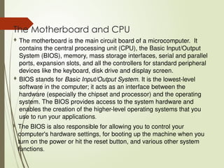 Operating Computer Internals Basics of Computer and its internals.pptx