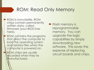 Rom Presentation Basics of Computer and its internals.pptx