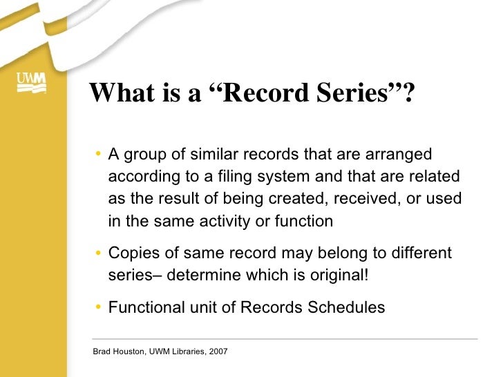 The Basics of UWM Records Management