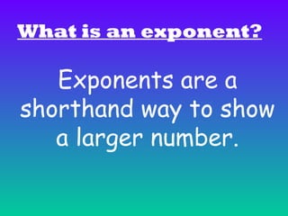 Exponent Meaning Computer Science basicsaboutexponents-140308083731-phpapp01.ppt
