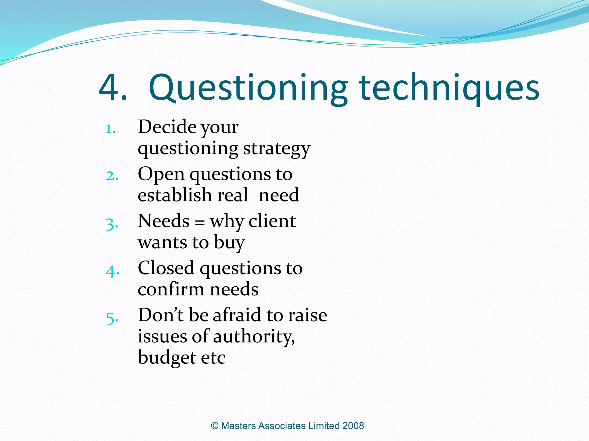 Basic Sales Skills Pptx