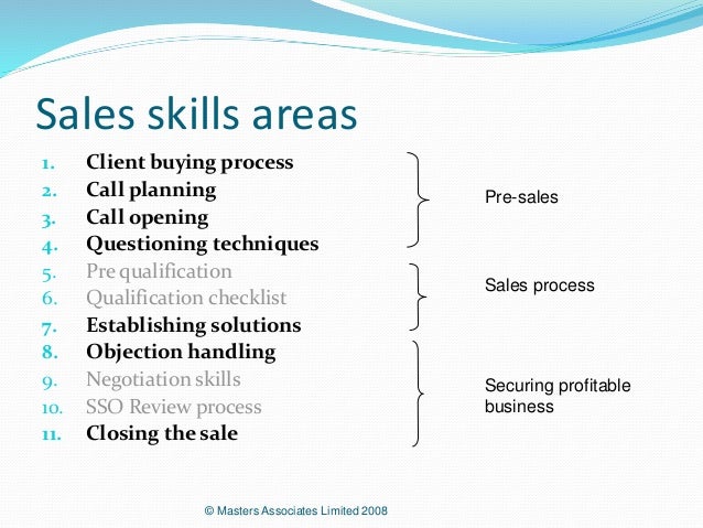 basic sales skills basic sales skills