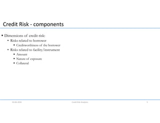 basics credit risk for credit risk analysis.pdf