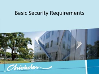 Basic Security Requirements 